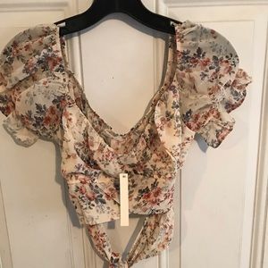 Floral crop tied top